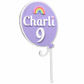 BALLOON- PERSONALISED CAKE TOPPER