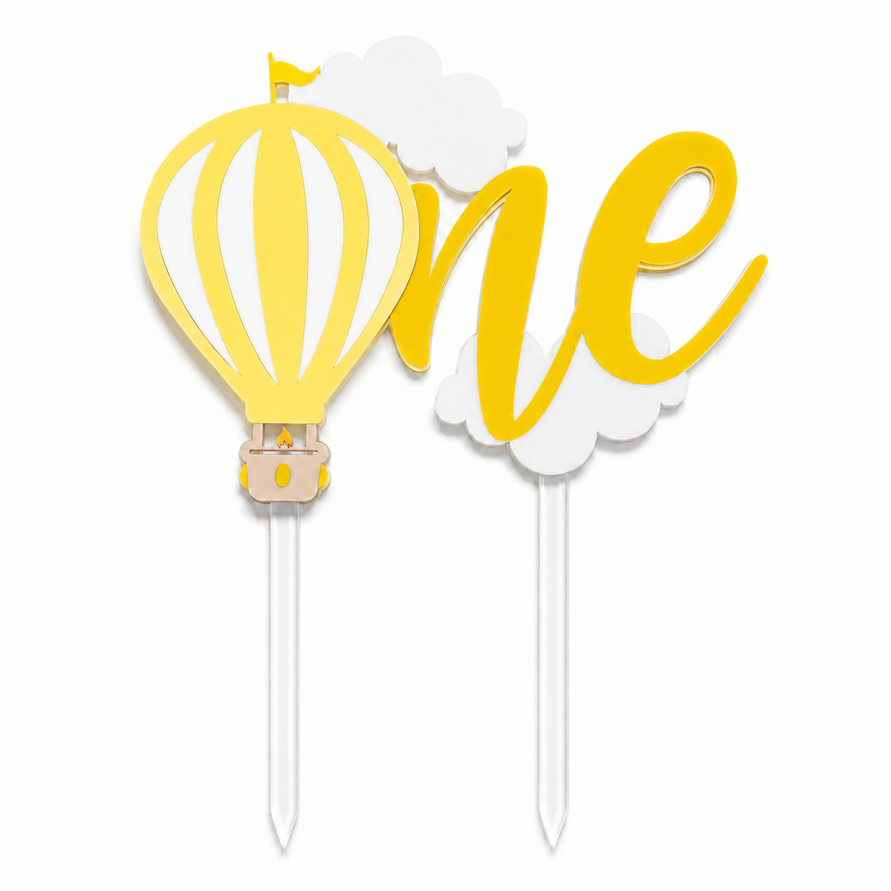 ONE-DER THE CLOUDS - FIRST BIRTHDAY CAKE TOPPER