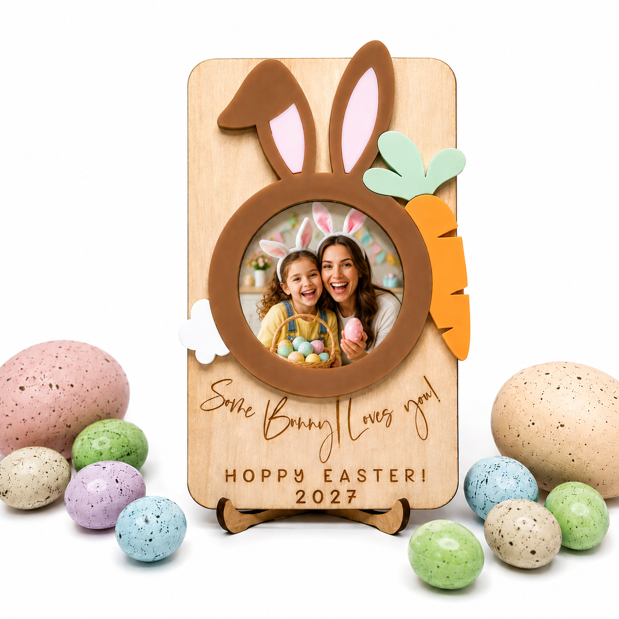 SOME BUNNY LOVES YOU MAGNET - BROWN