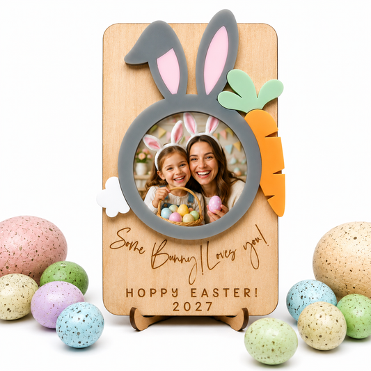 SOME BUNNY LOVES YOU MAGNET - GREY