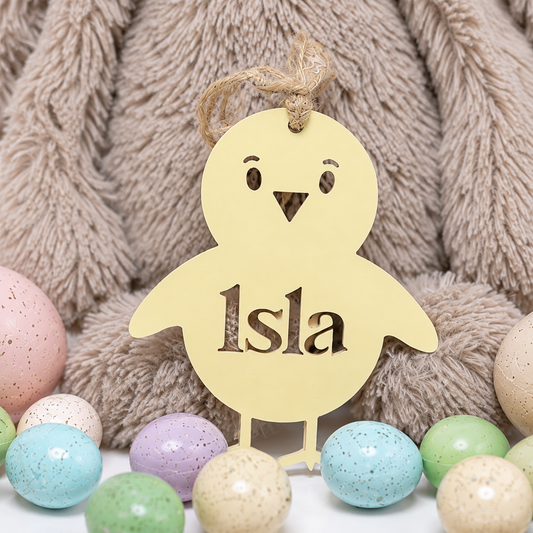 ACRYLIC CHICK BASKET TAG