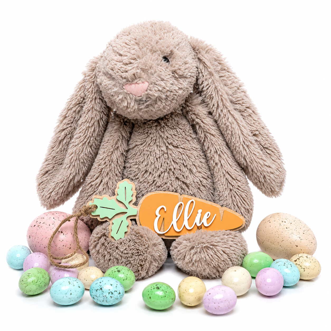 CARROT BASKET TAG - ACRYLIC NAME