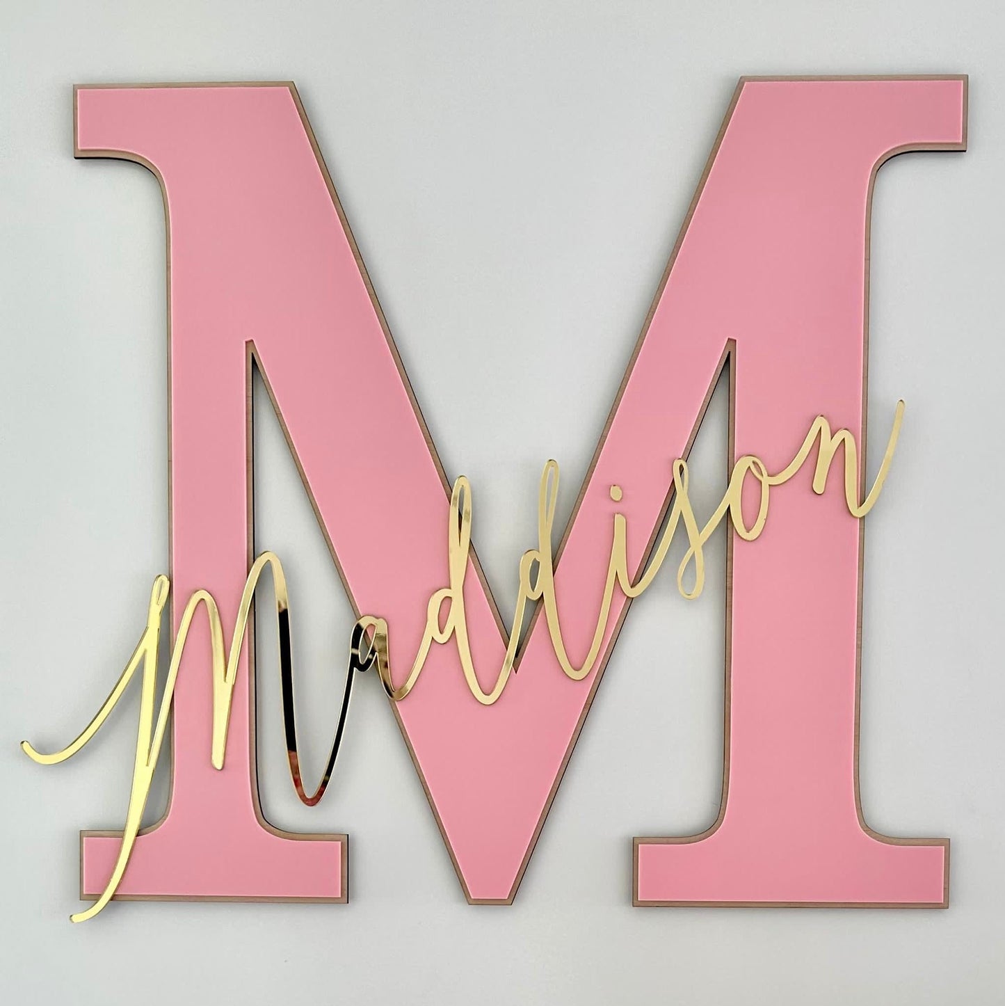 NAME MONOGRAM WALL SIGN