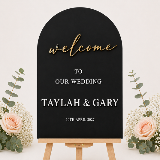 WELCOME SIGN - ONYX COLLECTION