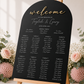 GUEST SEATING CHART - ONYX COLLECTION