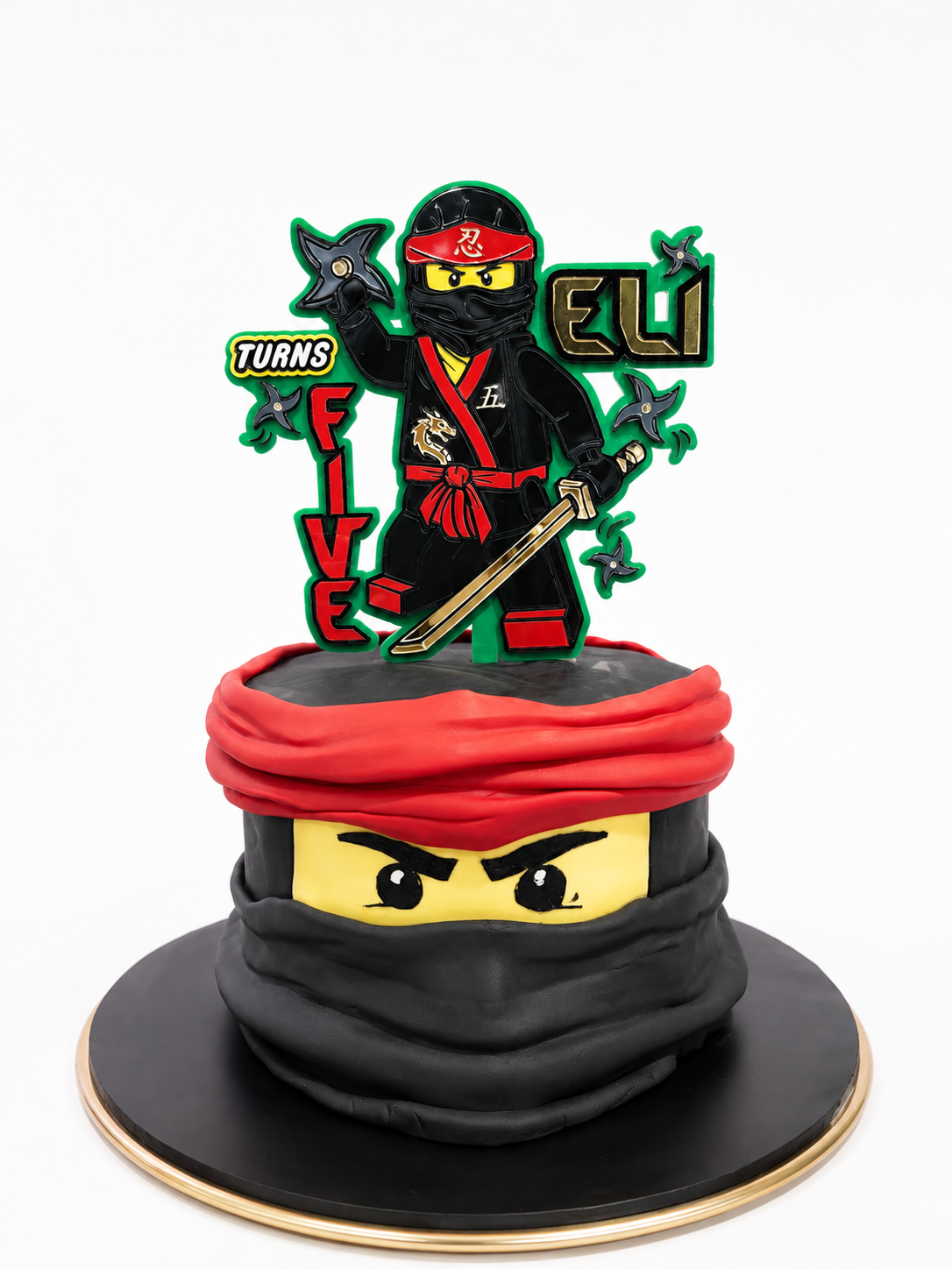 NINJA- PERSONALISED CAKE TOPPER