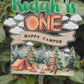 ONE HAPPY CAMPER - PERSONALISED CAKE TOPPER