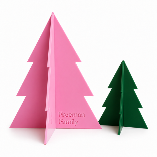 ACRYLIC CHRISTMAS TREE DUO SET
